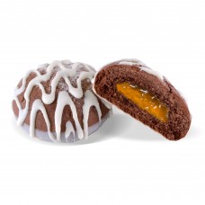 Orange-flavored pastries with glaze